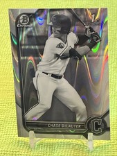 Chase DeLauter 2022 Bowman Draft #BDC-49 1st BLACK & WHITE RAYWAVE REFRACTOR