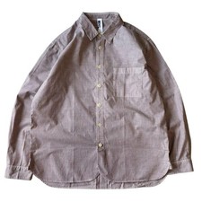 MARGARET HOWELL MHL. Cotton Wide Fit Stripe Shirt Size 2L Made In Japan