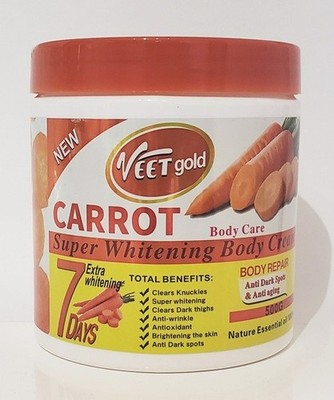 Veet Gold Tumeric - Papaya - Carrot Brightening Body Cream & Oil