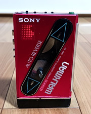 Sony Walkman WM-101 Cassette Player RED Vintage Rare Made in Japan USED as is...