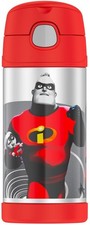 Thermos 12 oz. Kid's Funtainer Vacuum Insulated Stainless Steel Straw Bottle
