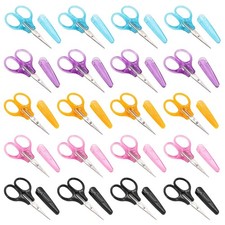 20 PCS Small All Purpose Craft Scissors Precision Straight and Curved Fine Ti