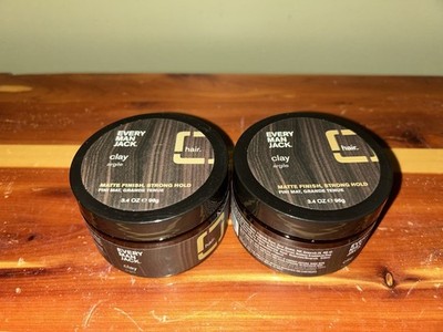 X2 Every Man Jack Hair Clay Matte Finish Strong Hold 3.4 Oz New