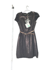 Twinset Women's Black Sleeveless Belted Mini Dress Size 40 NWT