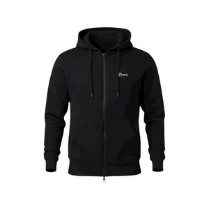 Doppel Zipper Jacke Schwarz | Größe XL | 100% Baumwolle | Remorse Streetwear