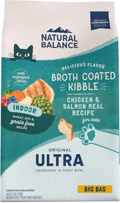 Original Ultra Indoor Chicken & Salmon Meal Cat Food, Dry Food for Indoor Adult