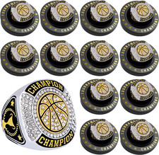12 Pcs Basketball Championship Ring Basketball Ring Sport Ball Trophy Award Gift