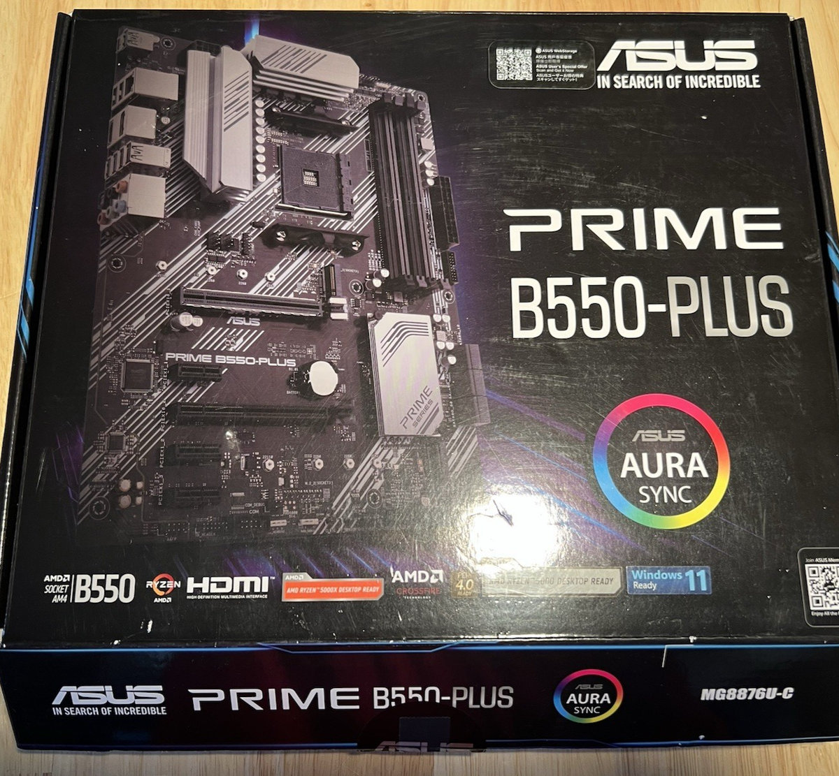CPU + Motherboard + RAM Combo: ASUS PRIME B550-PLUS + Ryzen 5