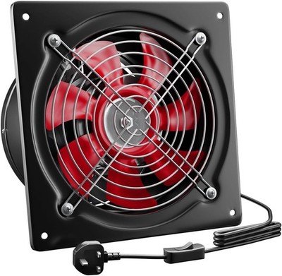 *ANGEBOT* 6 Zoll Abluftventilator Küche mit Schalter, leistungsstarke Dunstabzugshaube 525 m³/h