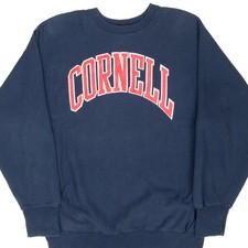 VINTAGE CHAMPION REVERSE WEAVE CORNELL BLUE SWEATSHIRT 1990S XL MADE IN USA