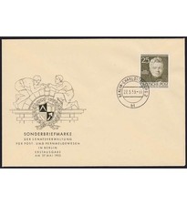 Berlin amtl. Ersttagsbrief / FDC Mi. 98 (1953) - Karl Fr. Schinkel - BESTZUSTAND