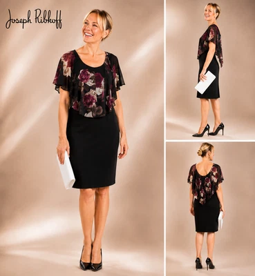 LAGERVERKAUF Joseph Ribkoff Kleid mit Überwurf 194679 Gr.38/40 UVP 309,00 - Bild 1 von 3