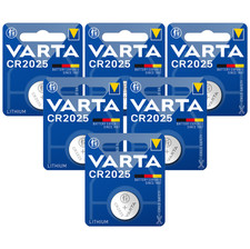 6x VARTA CR2025 Pile Bouton Lithium 3 V DL2025 Blister