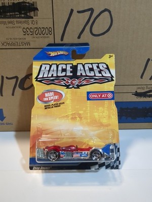 Vintage 2008 Hot Wheels Road Rocket Red & Chrome Race Aces Target Exclusive