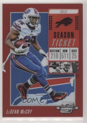 2018 Panini Contenders Optic Red Prizm 129/199 LeSean McCoy #78 kh0