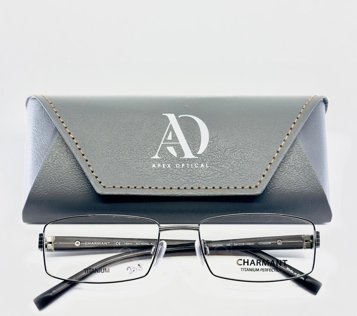 CHARMANT TITANIUM PERFECTION Glasses CH10973  AUTHENTIC EYEGLASSES 55-18-145 CHARMANT Titanium Perfection CT 8172 Eyeglasses  main image 3