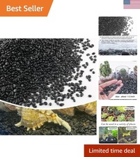 Decorative Black Gravel Stones for Succulents  Aquariums - 7lb Polished Pebbles