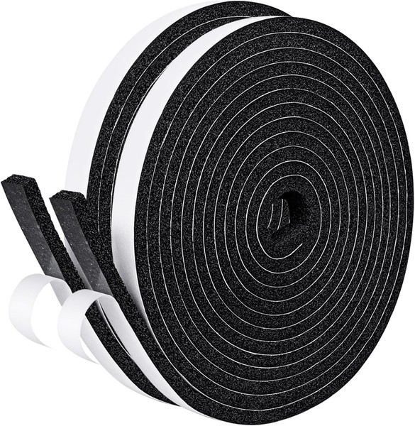 Fowong Dichtungsband Selbstklebend,Neu Moosgummi 12Mm(B) X6Mm(D),8M-image
