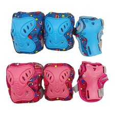 Protective Gear Set Knee Pad Elbow Pads Wrist Pads Portable Bright Color