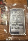 Johnson Matthey 1 oz .999 Silver Bar - 1 Ounce Troy Fine Silver, Total 1 oz Troy
