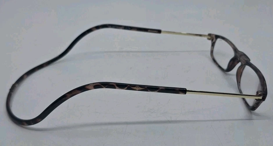 Clic Magnetic Reading Glasses +1.75 Brown Clear Tortoise Around The Neck - Image 2 of 4