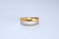 22ct Yellow Gold Band Ring - Size K1/2 - 3.545g