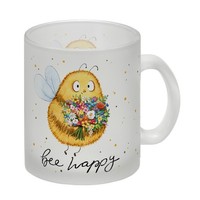 Pummel Biene Glas Tasse Mit Spruch Bee Happy