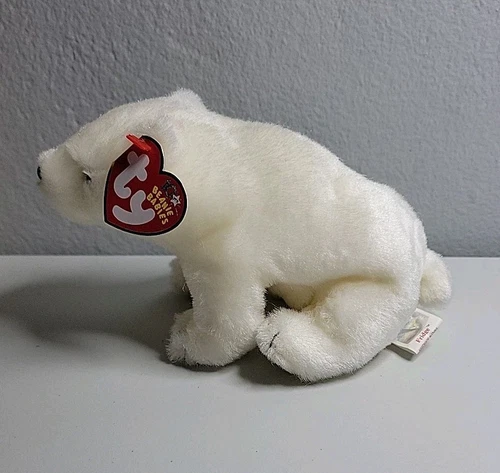 TY Beanie Baby-FRIDGE The Retired White Polar Bear (Vintage 2002) New-Mint