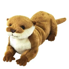 Sun Lemon Knee Otter Beige S 20×13.1×41cm Stuffed Animal P-7062
