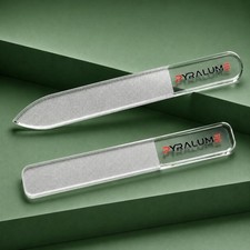 Crystal Nail File for Natural Nails - Premium Glass Nail Files with Travel Case,