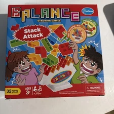 32pc Board Games Tetra Tower Balance Stacking Toys Building Blocks Kids NEW