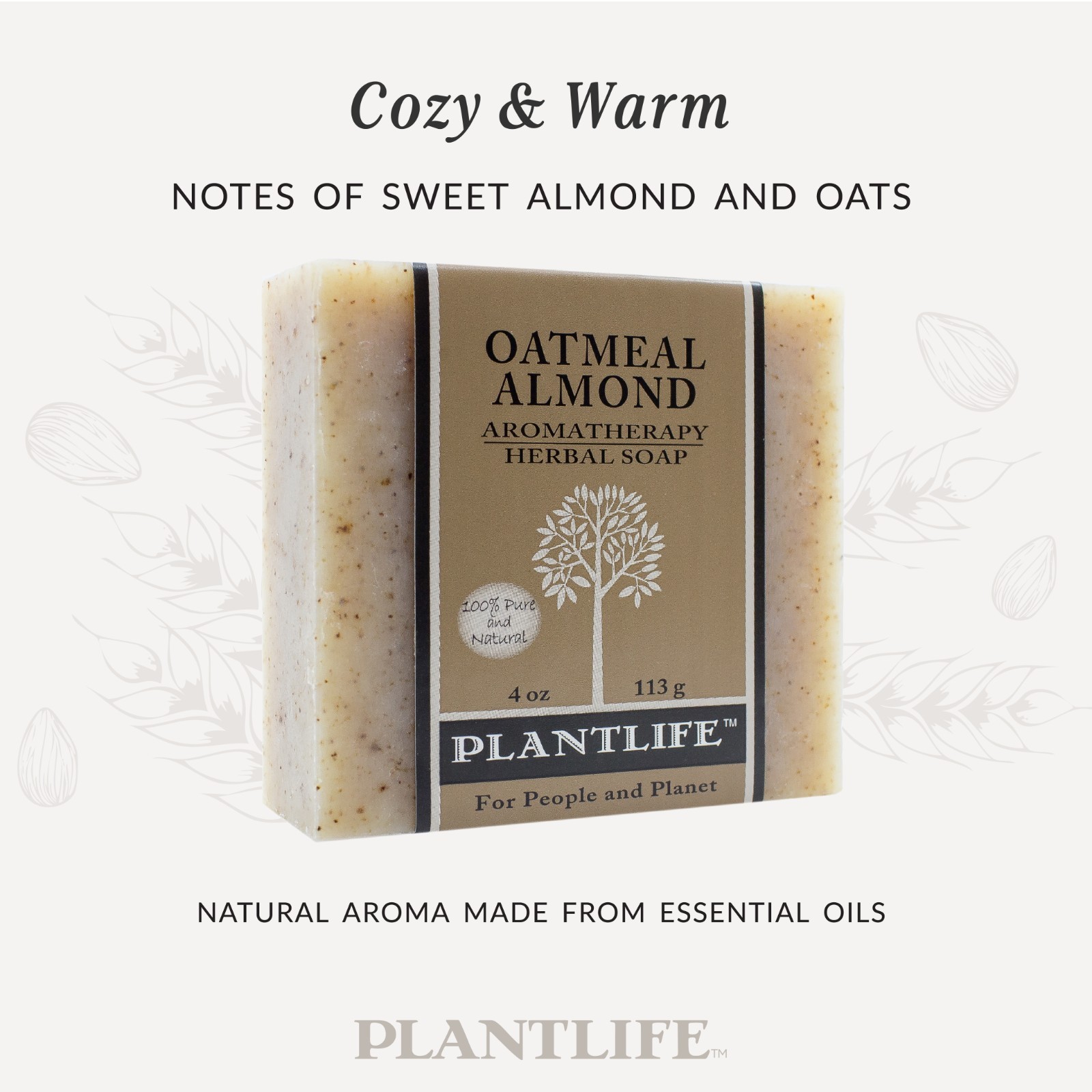 Plantlife 4oz Bar Soap-Moisturizing and Soothing Soap for Your Skin