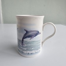 Dolphins Sea Theme Bone China Made In Newark On Trent Coffee Tea Mug