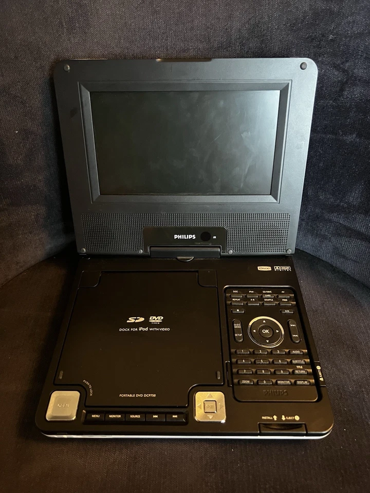 NIFTY Philips Portable DVD Player / iPod Dock DCP750/37   FUN Vintage GADGET - Image 2 of 4