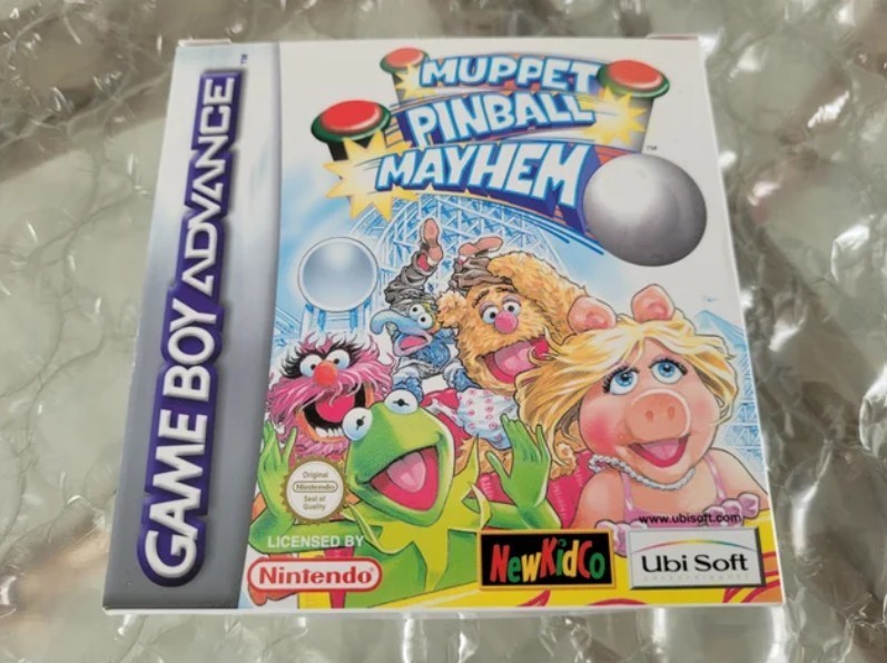 Muppet Pinball Mayhem Nintendo Game Boy Advance Gameboy PAL complet dans sa b...