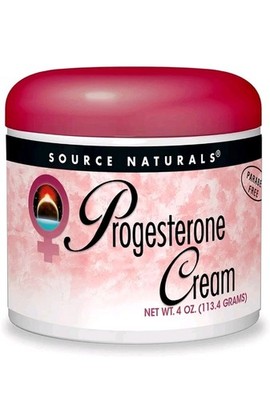Source Naturals natürliche Progesteron-Creme, 4 Unzen 112 gm, hormonelles Gleichgewicht ** GLAS **