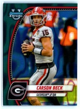2024 Bowman University Chrome #2 Carson Beck Purple Shimmer Refractor