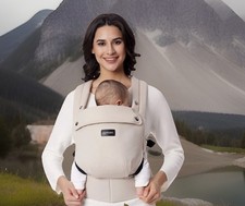 Momcozy Baby Carrier - Ergonomic, Cozy and Lightweight-cream - for 7-44lbs - New
