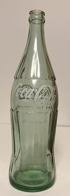 Vintage 1956 LARGE GREEN COCA-COLA COKE BOTTLE-1 PT 10 OZ-11 5/8''