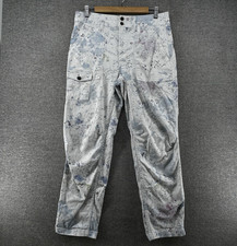 By Anthropologie Cargo The Wanderer Pants Women Size 30 White Tie Dye Casual