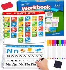 Preschool Learning Activities Educational Workbook: Preschool Handwriting Tracin