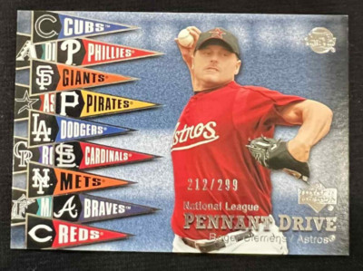 ROGER CLEMENS Houston Astros 2004 Sweet Spot Pennant Drive #250 SP #212/299