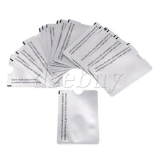 20Pieces Passport Blocking Sleeves Secure Holder Silver 3.62x2.48" for ID Card