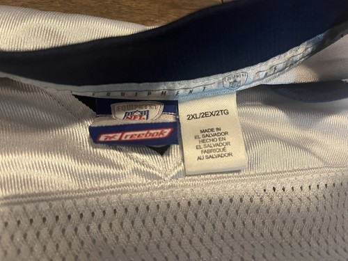 Maglietta vintage Adam Archuleta 31 St Louis Rams 2XL XXL NFL Reebok bianca - Foto 7 di 9