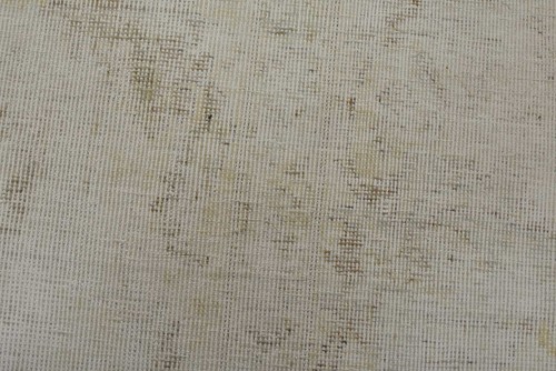 Vintage Oriental Rug 2’1” x 3’5” Ivory Distressed Wool Hand-Knotted Carpet - Picture 4 of 8