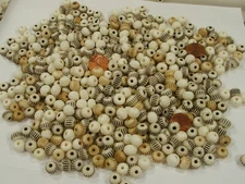 2 Pounds (8mm x 10mm) Rondelle India Handmade Water Buffalo Bone Beads (QPR-58)⭐