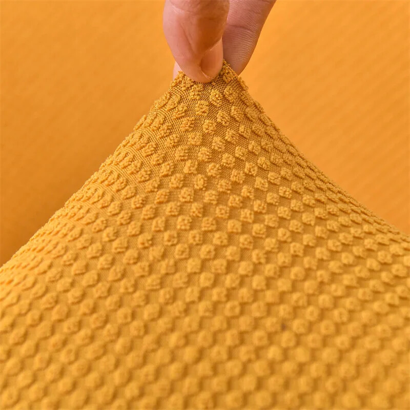 1PC Jacquard Club Chair Cover Elastic Tub Sofa Slipcover Solid Color