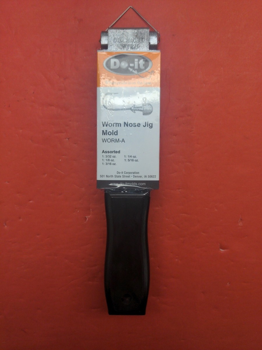 38灯 MOLDS / モールズ Do-it Molds 3183 Worm Nose Jig Mold 5 Cavities 3/32 - 5/16 Oz Worm