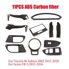 Für T@yota 86 Subaru BRZ 2012-20 Scion FR-S Carbon ABS Innenraum Dekor Abdeckung