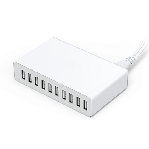 10-Port USB-Ladestation Hub Multifunktionales Schnellladegerät USB Power - 第 1/2 張圖片